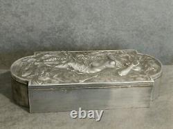 Très Grand Coffret D'Auguste Moreau Art Nouveau, Femme et L'Amour