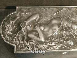 Très Grand Coffret D'Auguste Moreau Art Nouveau, Femme et L'Amour