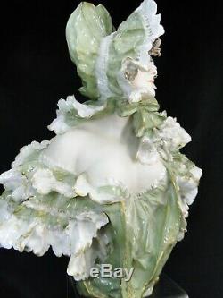 Turn & Teplitz Amphora Bohemia 1900 Rare Buste De Femme Art Nouveau Bisque Bust
