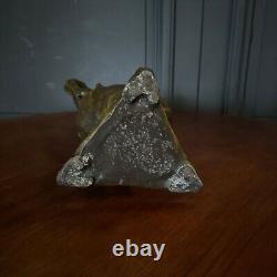 Vase pichet Art Nouveau en régule profil de femme par E. Grego L8700