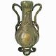 Vase Sculpté Art Nouveau Visages De Femmes Et Fleurs En Métal Ou Régule
