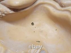 Vide poche en plâtre femme endormie art nouveau signé Carlo Conte