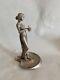 Vide Poche étain Argenté Art Nouveau Femme Lady Jugendstil Pewter Sculpture Wmf