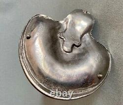 Vide poche étain argenté Art Nouveau Femme Lady jugendstil pewter sculpture WMF