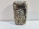 Vintage Silverplate Art Nouveau Dancing Chair Femme Match Étui Sûr Vesta Nymph