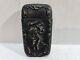 Vintage Silverplate Art Nouveau Dansant Chair Femme Correspondant Étui Sûr Vesta