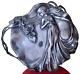 Wmf Plat En Métal Argenté à Décor De Femme Fleur Art Nouveau Époque 1900