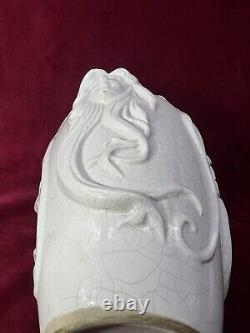 Women Vase Sculpture Femme Craquele Art Nouveau La Louviere Keramis Belge België